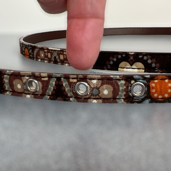 Brown/Orange/Blue Pattern Belt, Large - Picture 6 of 8